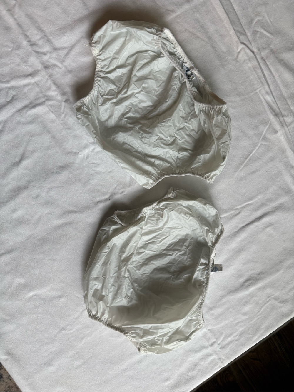Vintage 90s never used toddler Gerber White Waterproof Diaper Covers Pair